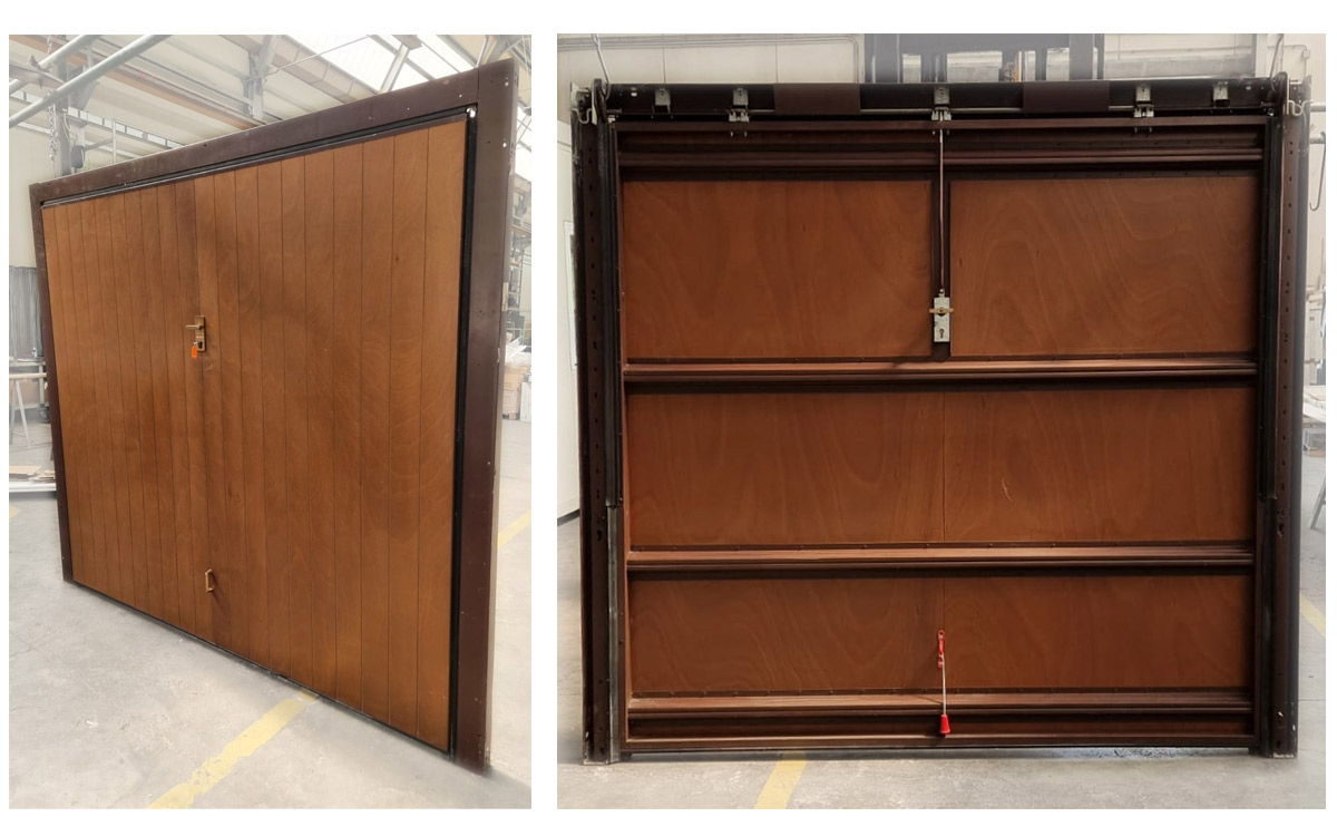 Basculante in legno manuale non coibentata Ral 8017 – n.16