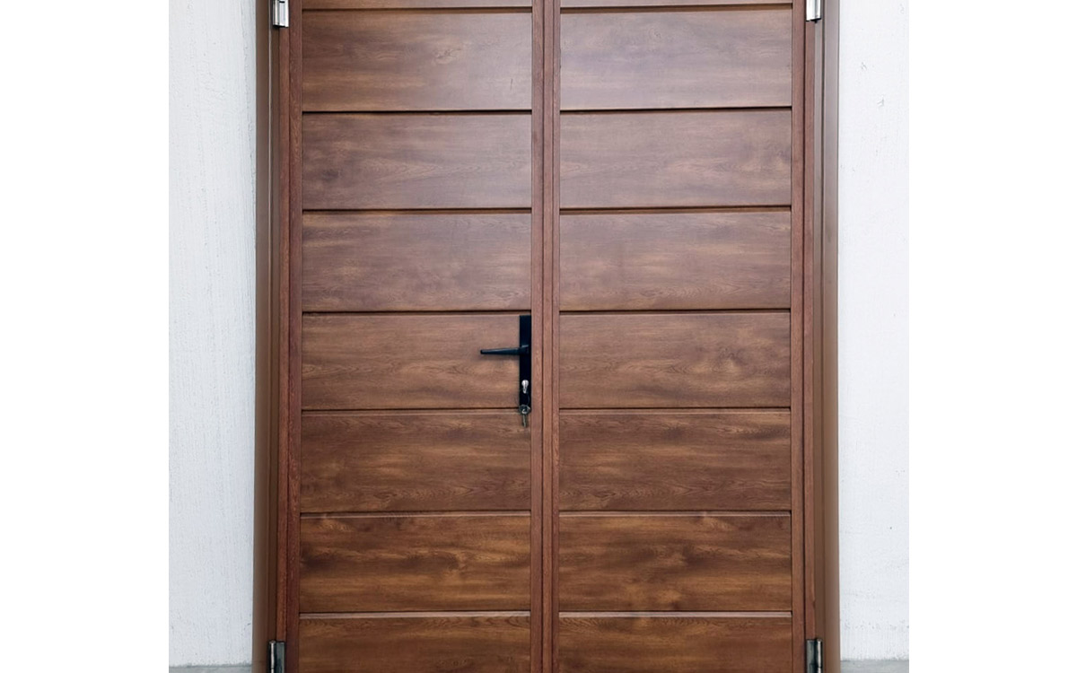 Porta a due ante Ryterna Ral finto legno noce chiaro – n.17